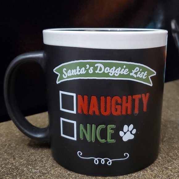 Christmas Dog Naughty or Nice mug - Picture 1 of 2